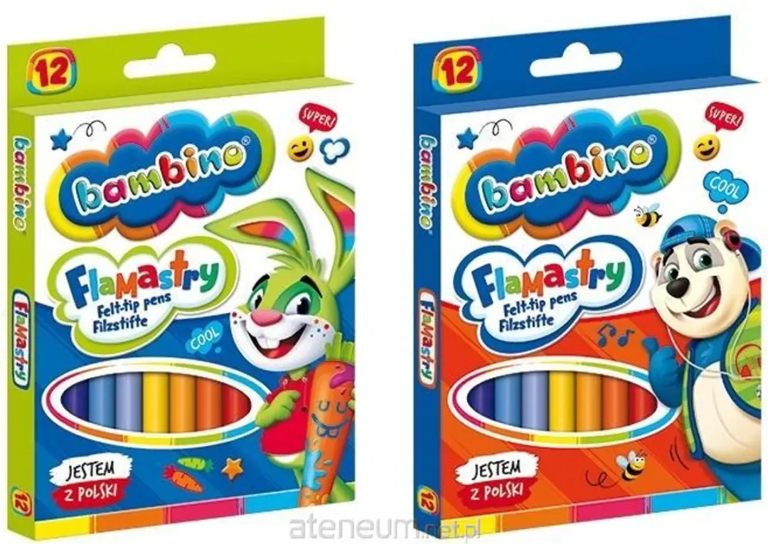 Bambino Viltstiften 12 Kleuren