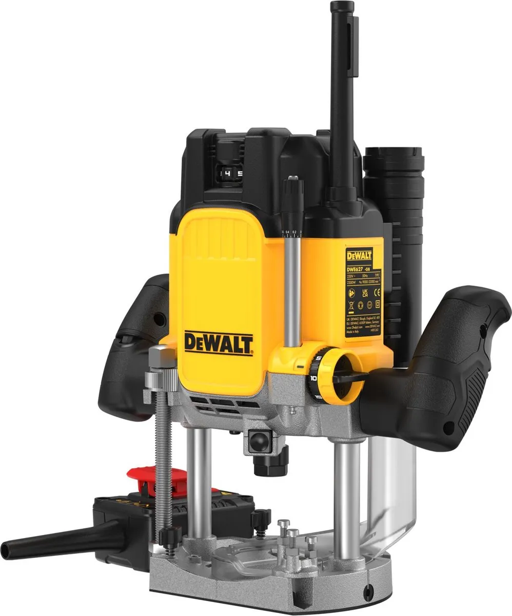 DeWalt DWE627KT Bovenfrees 2300W - Geel/Zwart - afbeelding 6 van 6