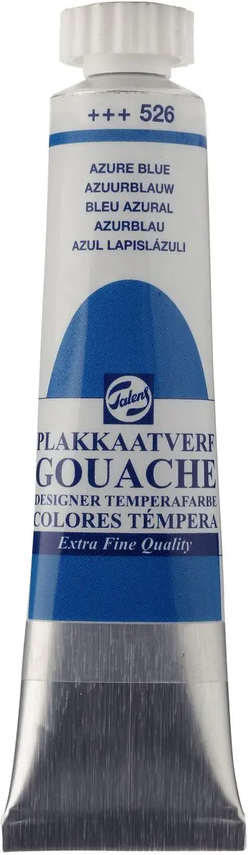 Talens Gouache Extra Fine Plakkaatverf 526 Azuurblauw 20ml