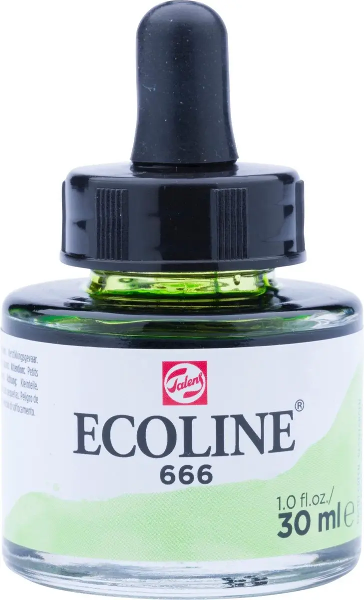 Ecoline 666 Pastelgroen Verf 30ml