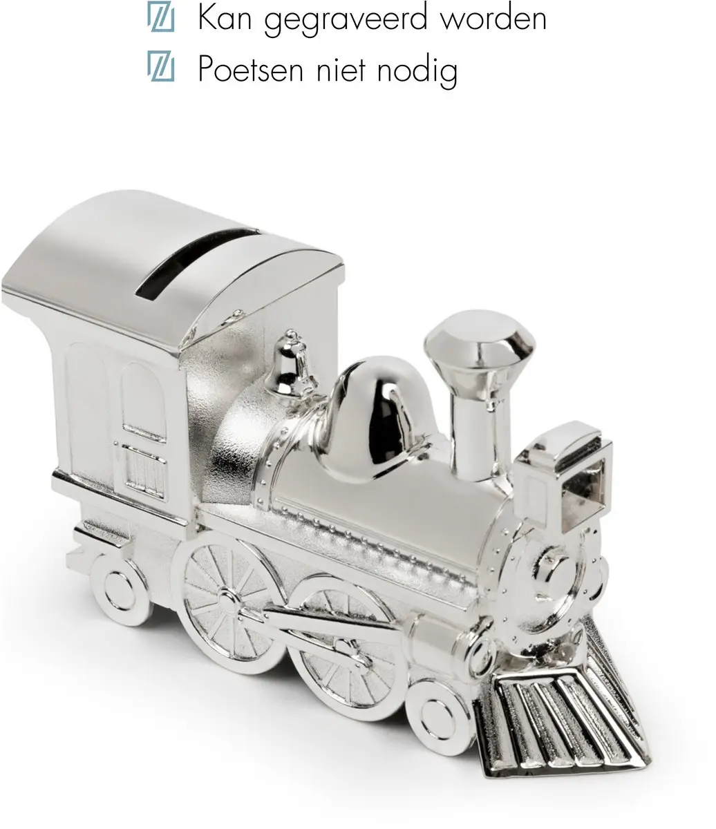 Zilverstad Spaarpot Locomotief - Zilver
