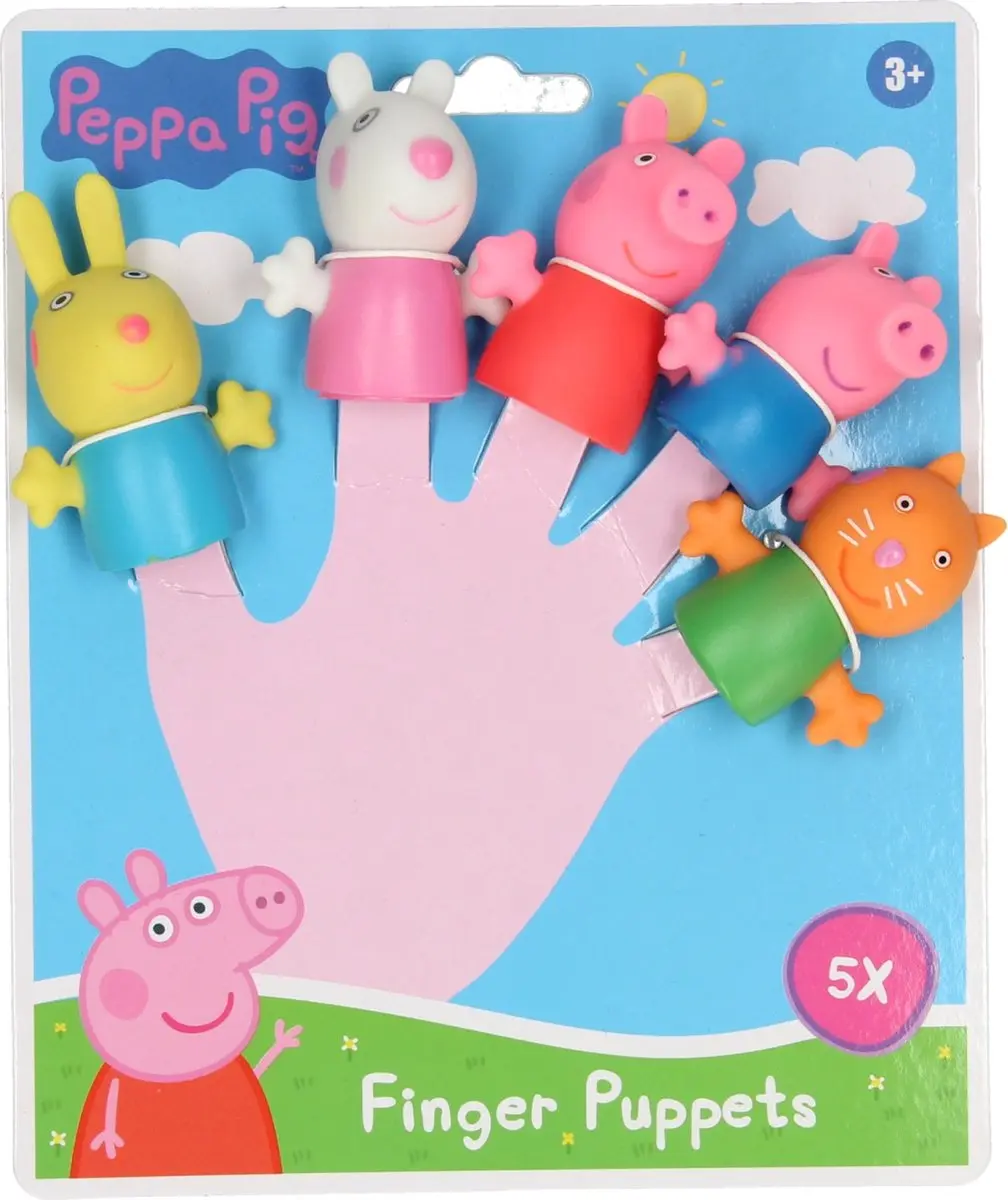 Peppa Pig Vingerpoppetjes - 5 Personages Divers