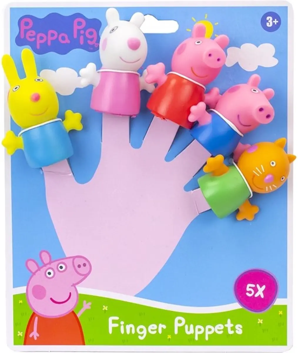 Peppa Pig Vingerpoppetjes - 5 Personages Divers