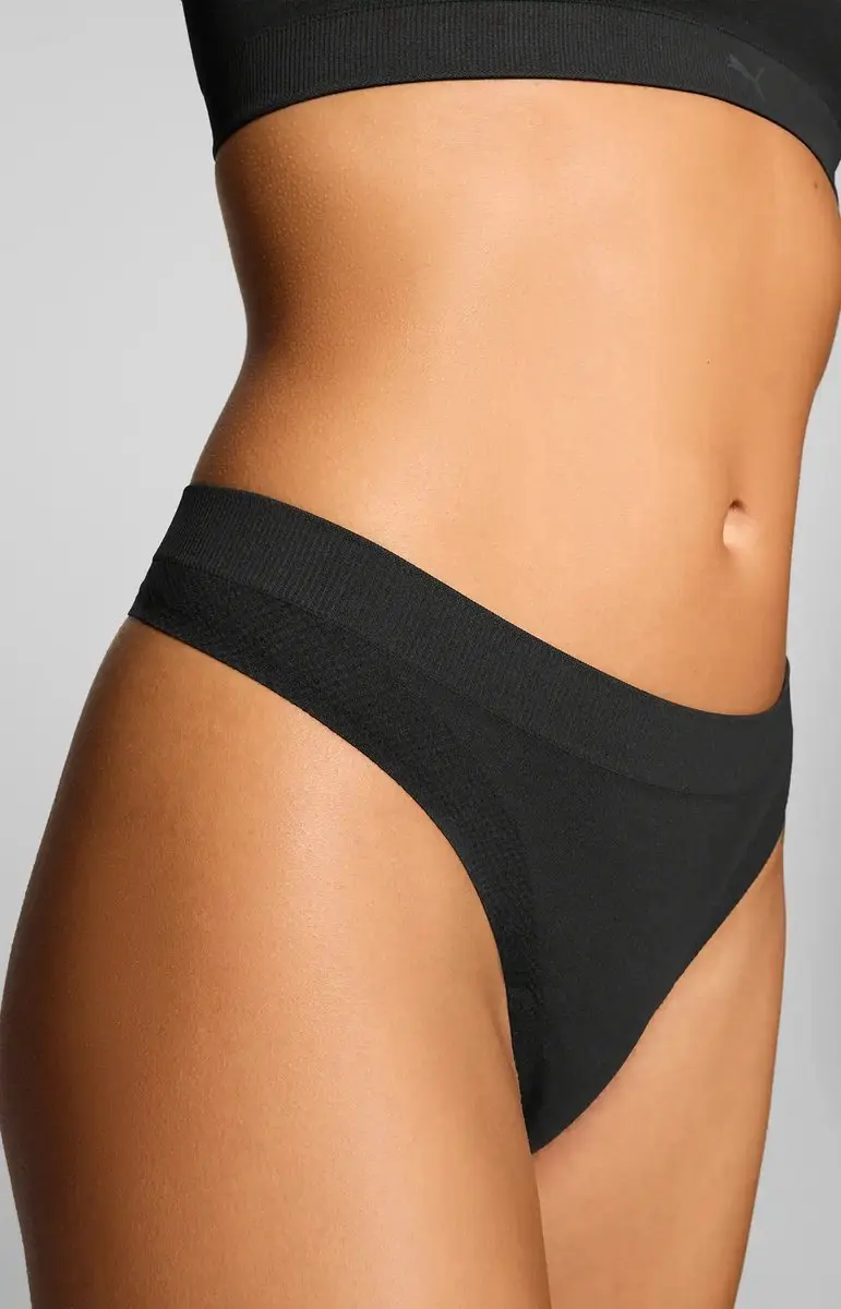 PUMA Naadloze Sport String Strings - 6 Stuks - Zwart - Maat XL