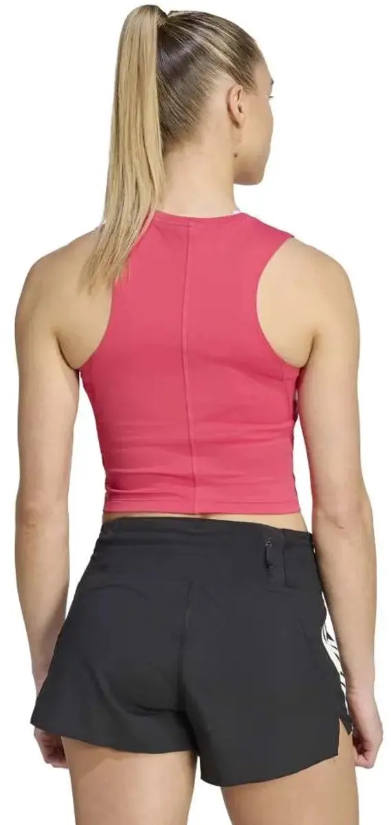 Adidas Adi365 Iconic Running Crop T-shirt - Roze M