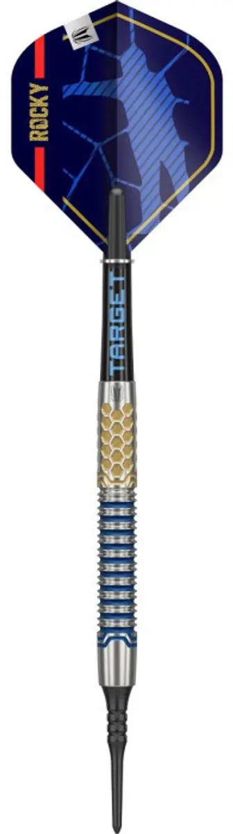 Target Josh Rock Generation 1 Dartpijlen 20g - Blauw Goud - 3 Stuks - afbeelding 6 van 6
