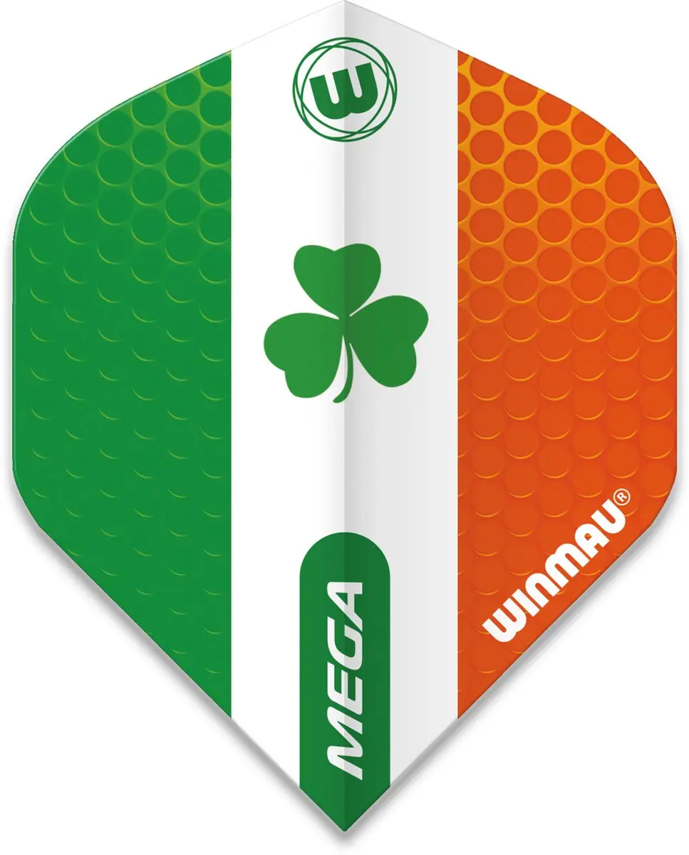 Winmau Mega Standard Ireland Dart Flights - 3 Stuks - Multi