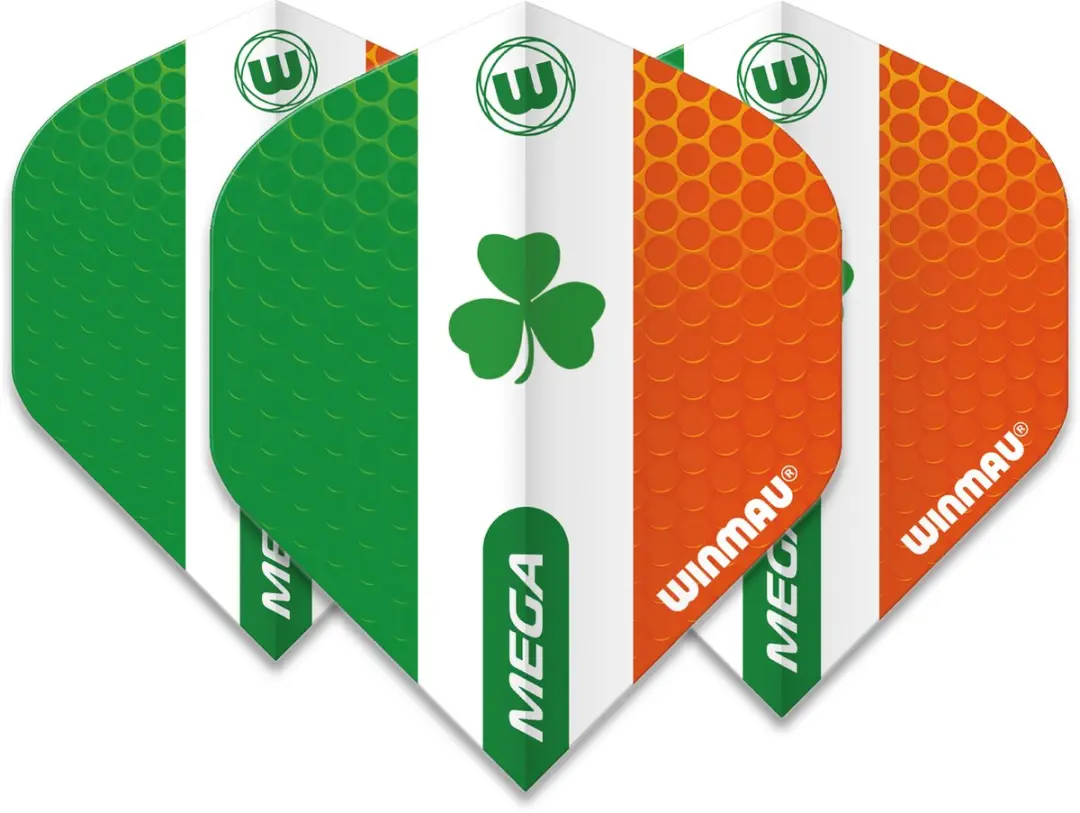 Winmau Mega Standard Ireland Dart Flights - 3 Stuks - Multi