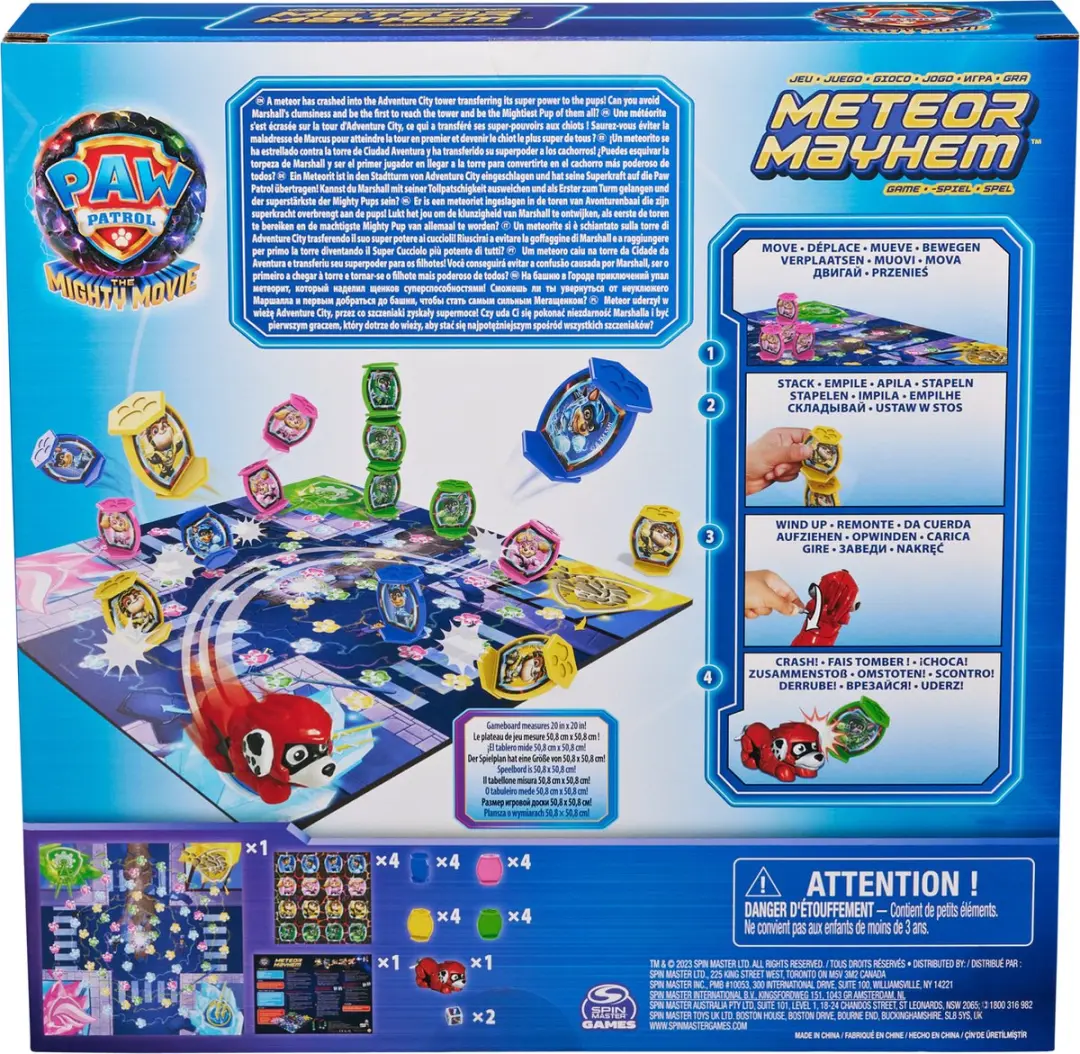 PAW Patrol The Mighty Movie Meteor Mayhem Bordspel - 4 Spelers