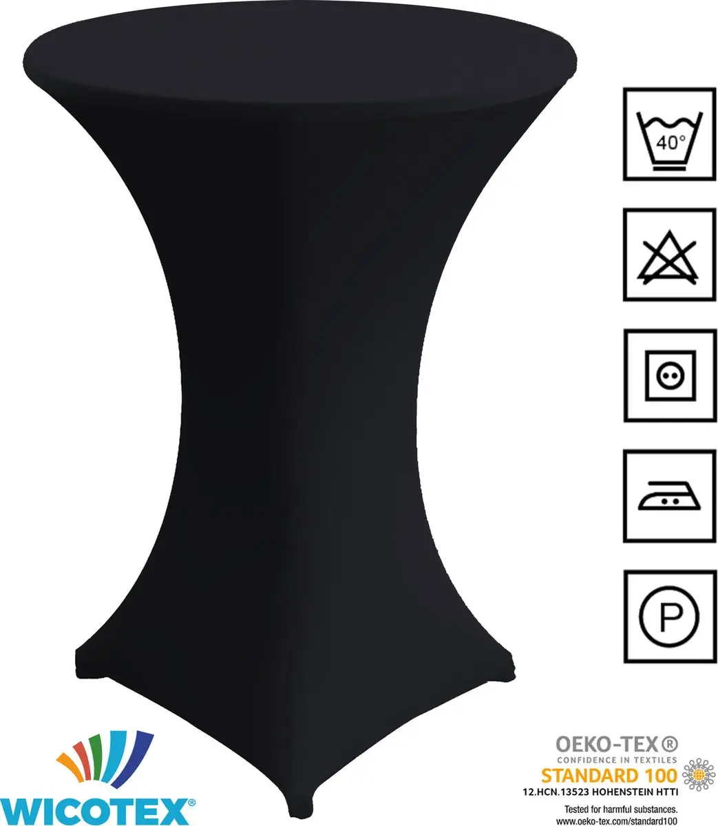 Wicotex Statafelhoes 80x110cm - Zwart