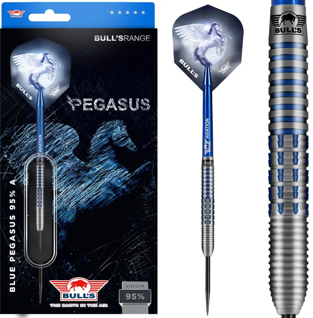 Bull's Blue Pegasus A Dartpijlen 24g - Aluminium shafts - 3 Stuks