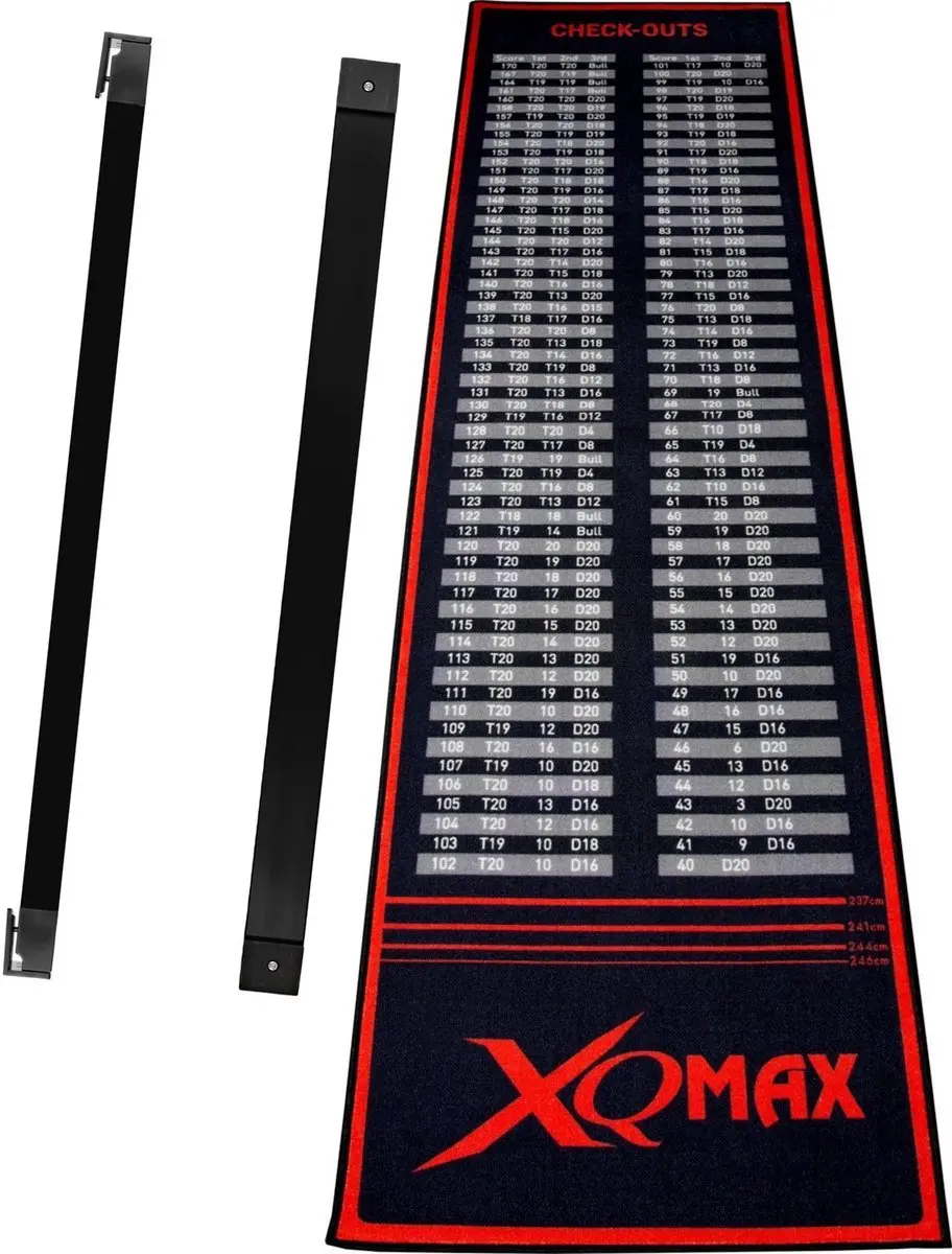 XQMax Dartmat Checkout 285x60cm