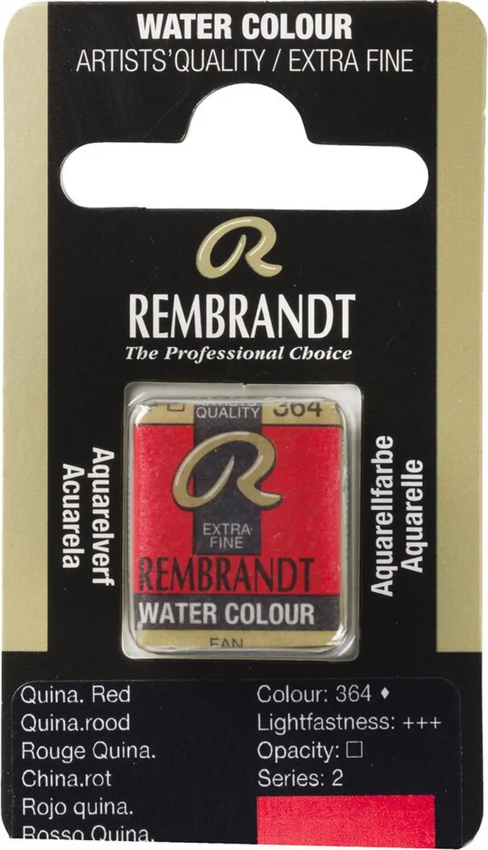 Rembrandt Waterverf Napjes Quinacridone Red 120 Stuks