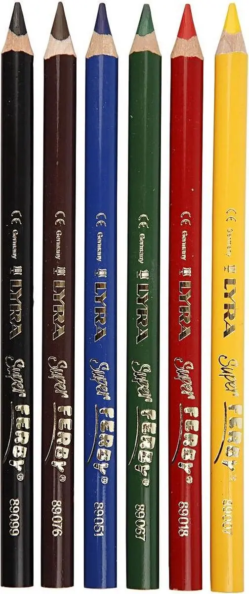 Lyra Super Ferby Kleurpotloden - 6 Stuks Multicolor