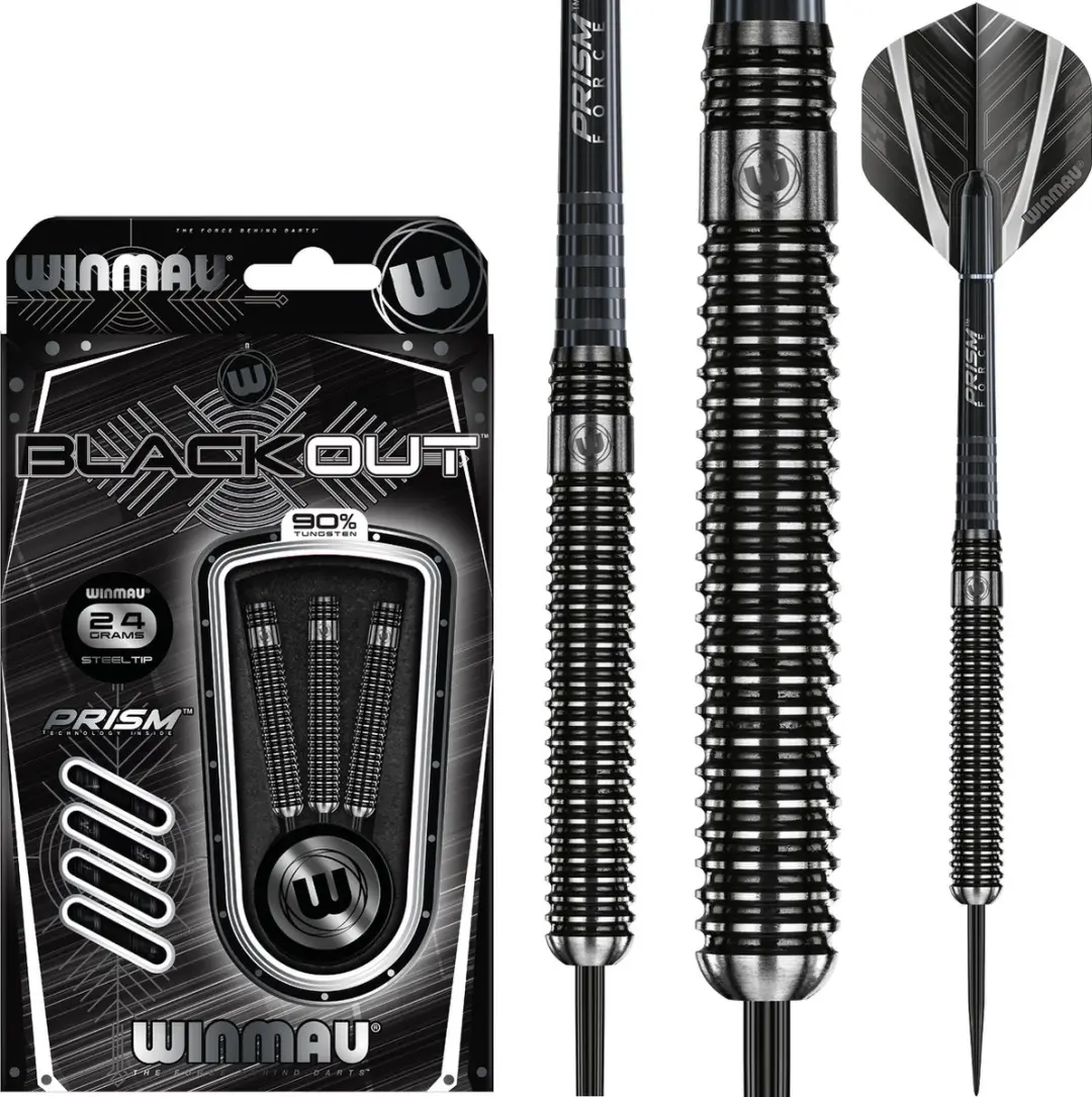 Winmau Blackout 1 Dartpijlen 3 Stuks