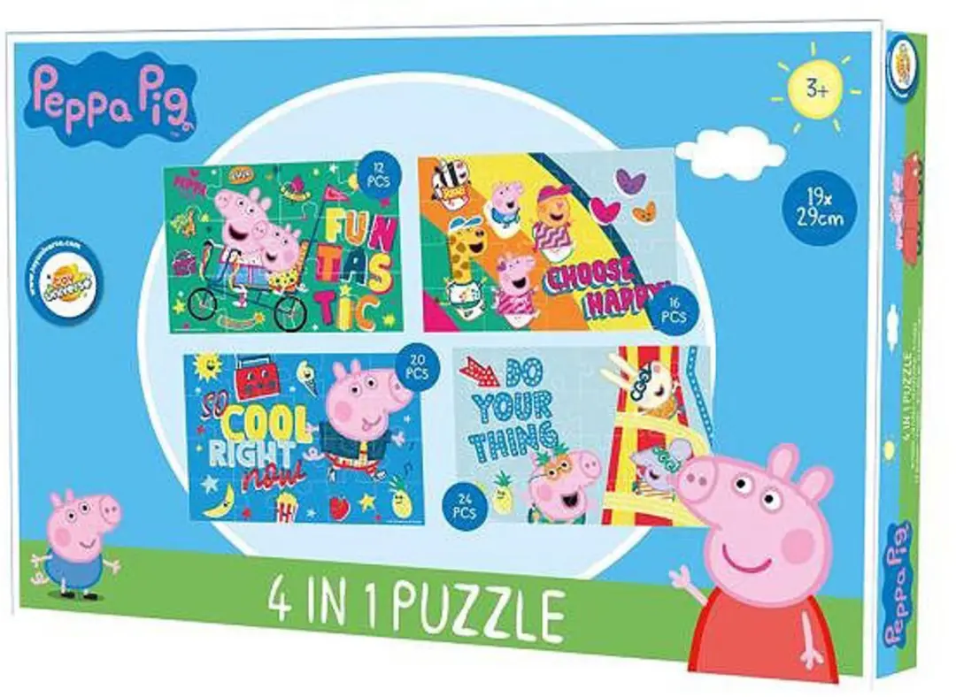 Peppa Pig Fun Puzzel 4-in-1