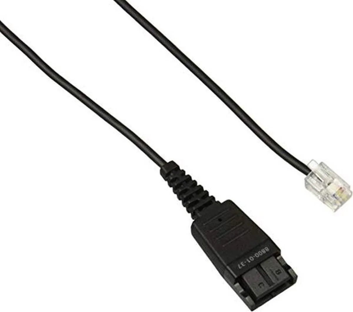 Jabra QD Cord Mod. Plug 2m - 8800-01-37 - Zwart