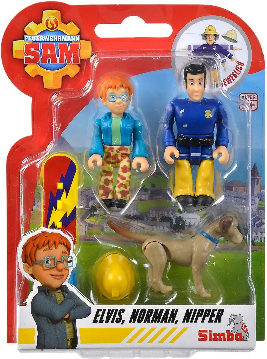 Dickie Brandweerman Sam Speelfiguren Elvis Norman Nipper