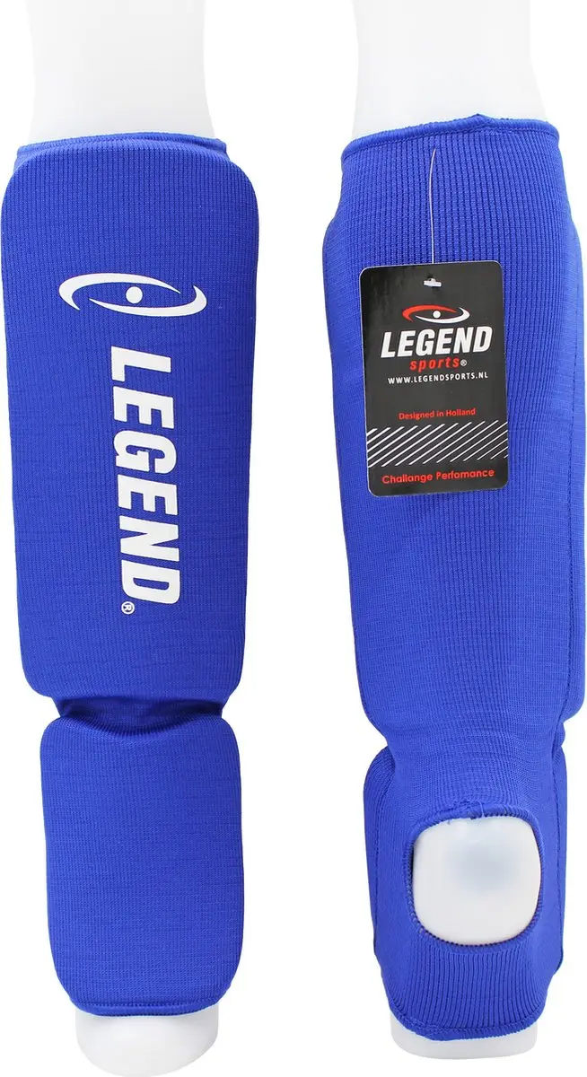 Legend Easy Kids/Volwassenen Scheenbeschermers Blauw XS