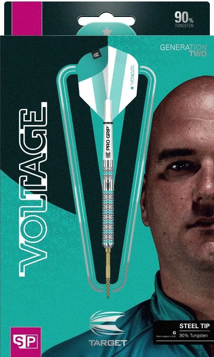 Target Rob Cross Gen 2 Swiss Point 90% Dartpijlen - 3 Stuks - Zilver/Blauw