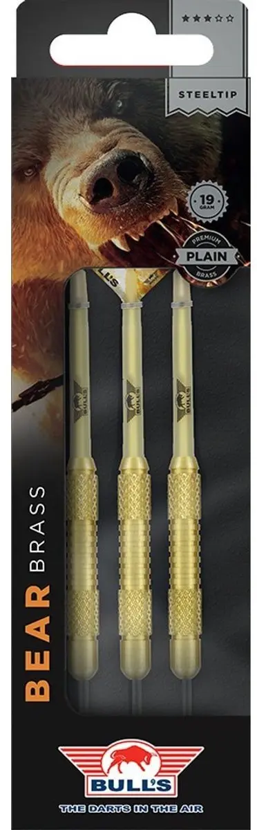 Bull's Bear Brass Dartpijlen 19g - 3 Stuks