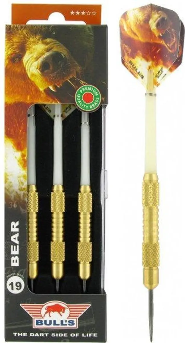 Bull's Bear Brass Dartpijlen 19g - 3 Stuks