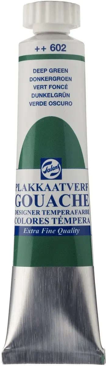 Talens Plakkaatverf Gouache Extra Fine 602 Donkergroen 20ml