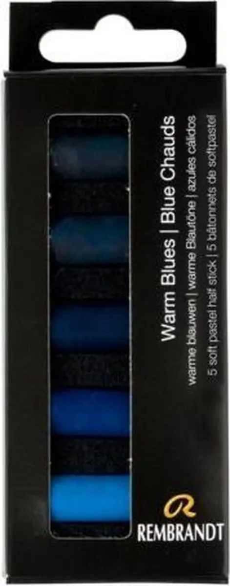 Rembrandt Softpastel Warme Blauwen - 5 Stuks