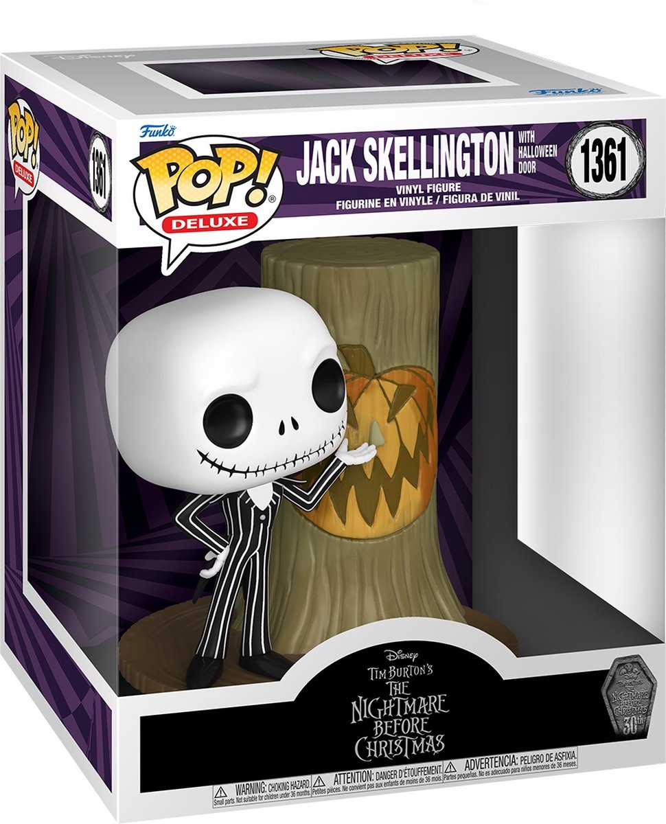 Funko The Nightmare Before Christmas - 30th POP! Deluxe Jack With Halloween Town Door 9 cm Verzamelfiguur - Multicolours