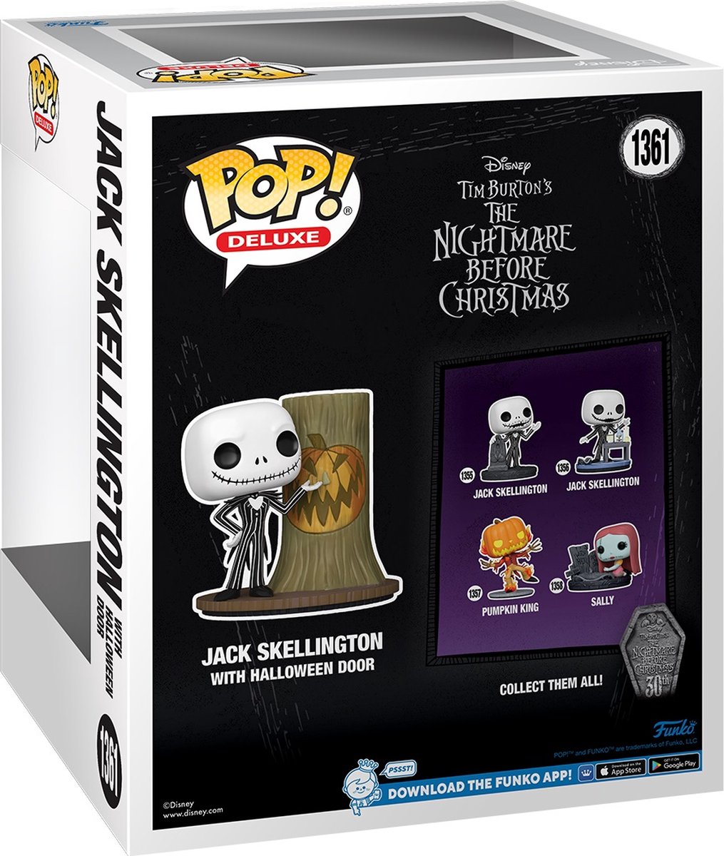Funko The Nightmare Before Christmas - 30th POP! Deluxe Jack With Halloween Town Door 9 cm Verzamelfiguur - Multicolours