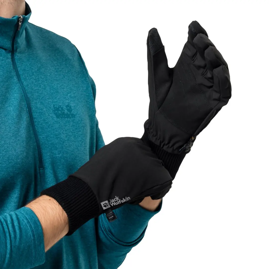 Jack Wolfskin Supersonic Winterhandschoenen M - Zwart