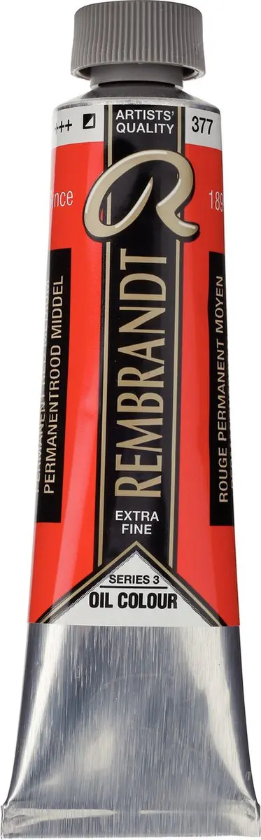 Rembrandt Olieverf Permanentrood Middel 377 40ml