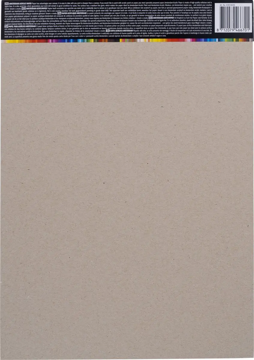Amsterdam Acrylpapier A4 350g - 20 Vel Wit