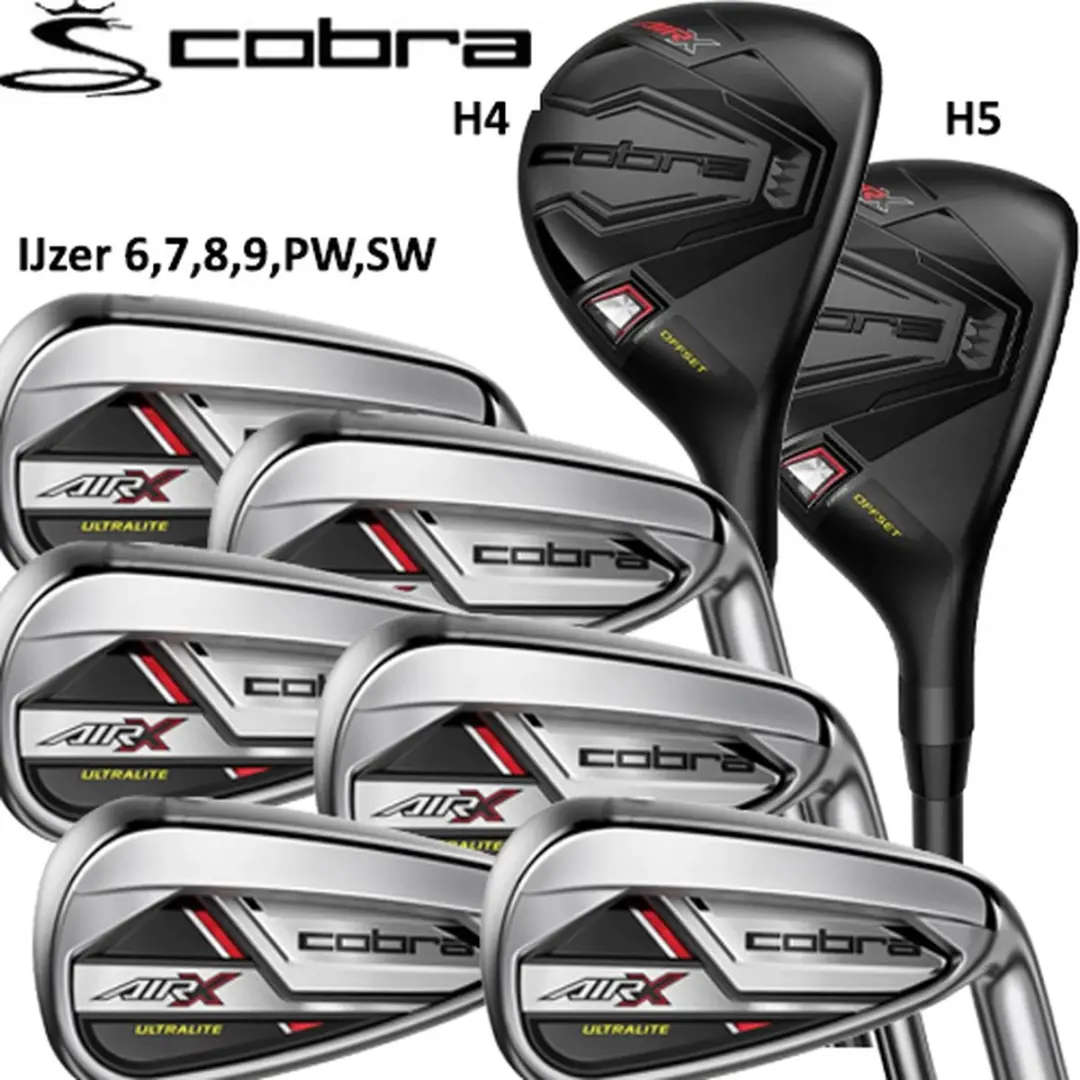 Cobra Air-X 2 Combo Golfset H4/H5 6-SW - Zwart