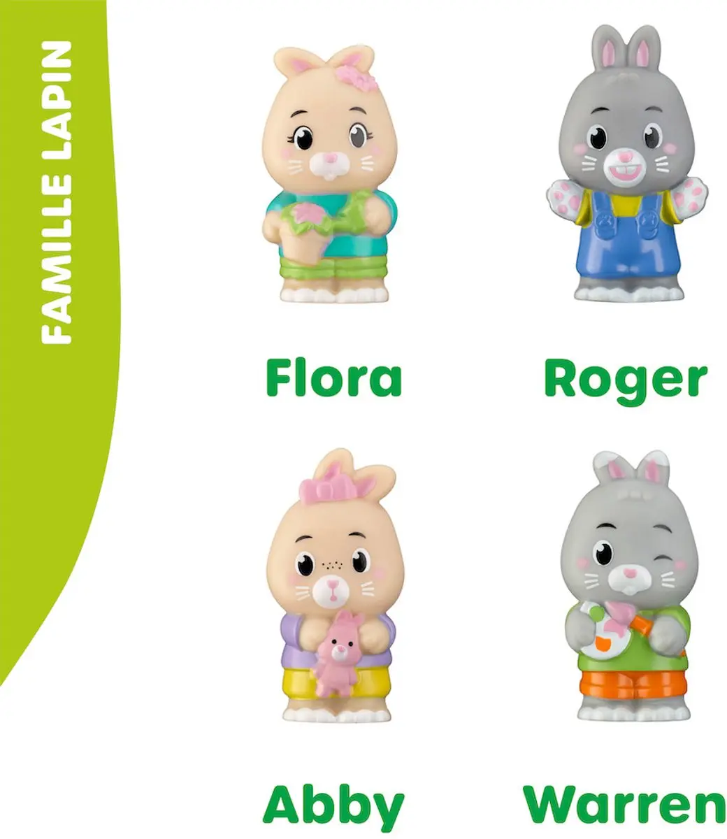 Klorofil Familie Konijn Speelfiguren