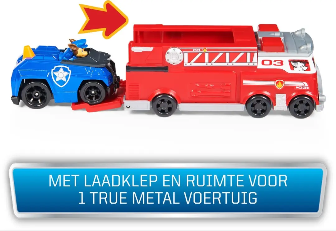 PAW Patrol True Metal Brandweerauto Chase 1:55 - MPN 6063231