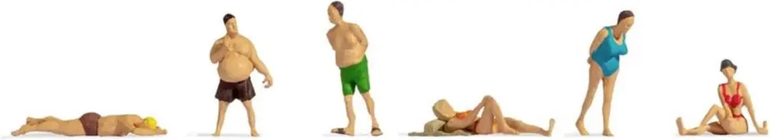 Noch 47300 TT Badgasten Figuren