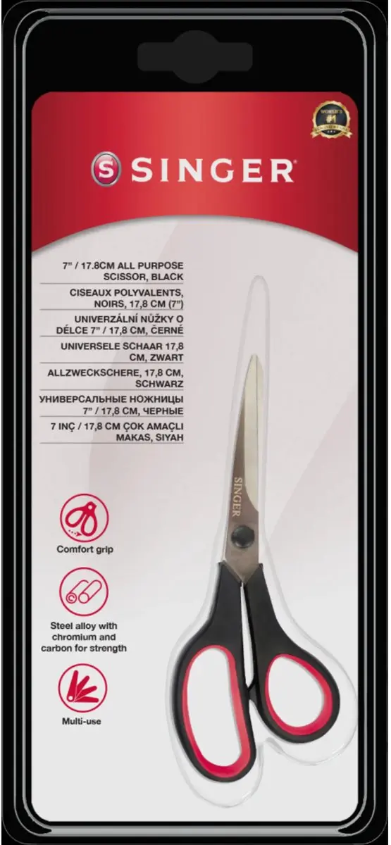 Singer Universele Schaar 17,8cm - Zwart