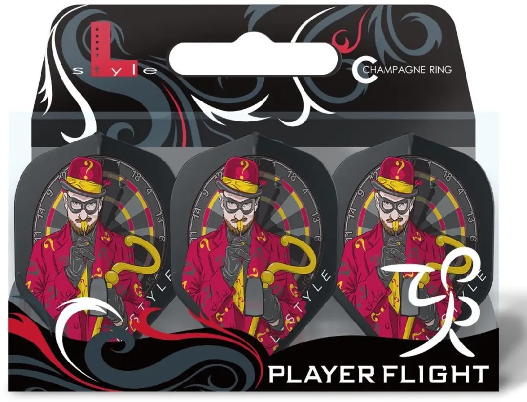 L-Style Champagne L1 Brian Raman V1 Dart Flights F31010 - 3 Stuks