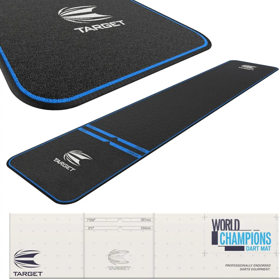 Target World Champions Dartsmat Blauw