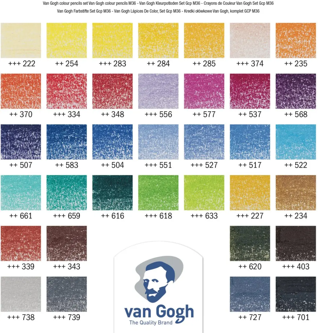 Van Gogh Kleurpotloden Set 36 Kleuren