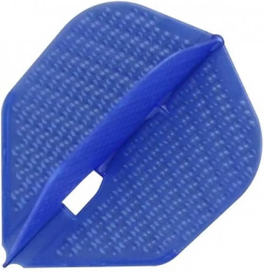 L-Style Champagne L3 Shape Dimple Blauwe Dart Flights FP4303 - 3 Stuks - afbeelding 6 van 6