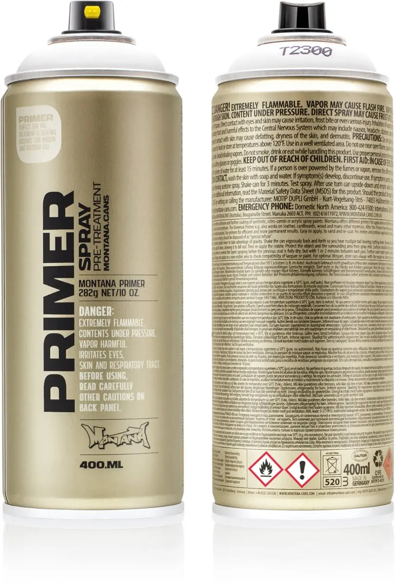 Montana Gold Universele Primer Spuitverf 400ml - Wit