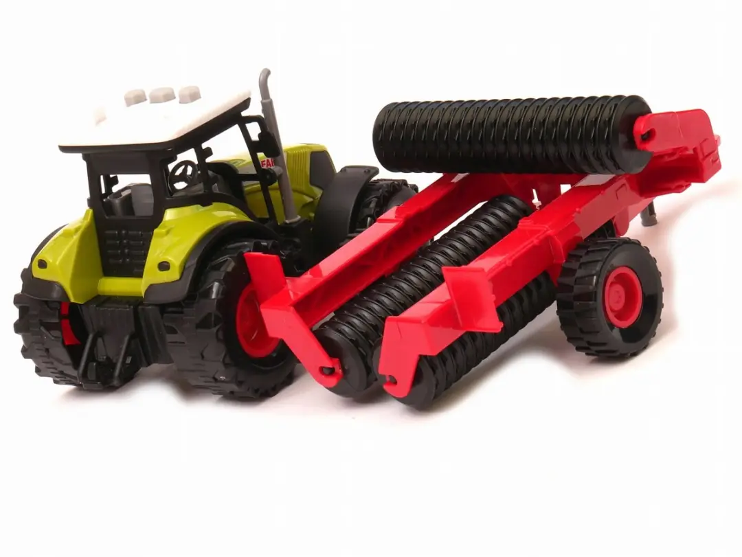Dickie Traktor met Schijvenmaaier - Rood/Zwart/ Groen