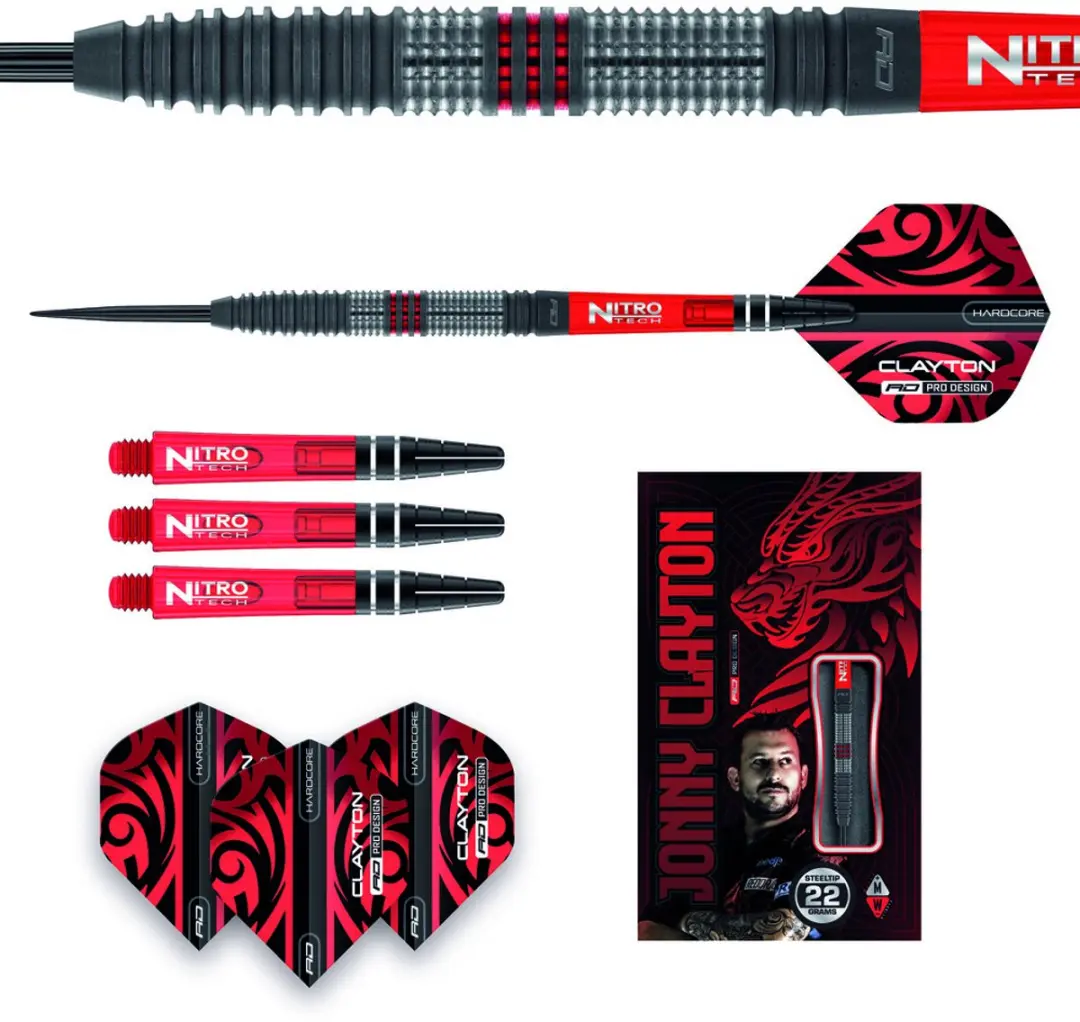 Red Dragon Jonny Clayton Hiraeth 90% Dartpijlen - 3 Stuks