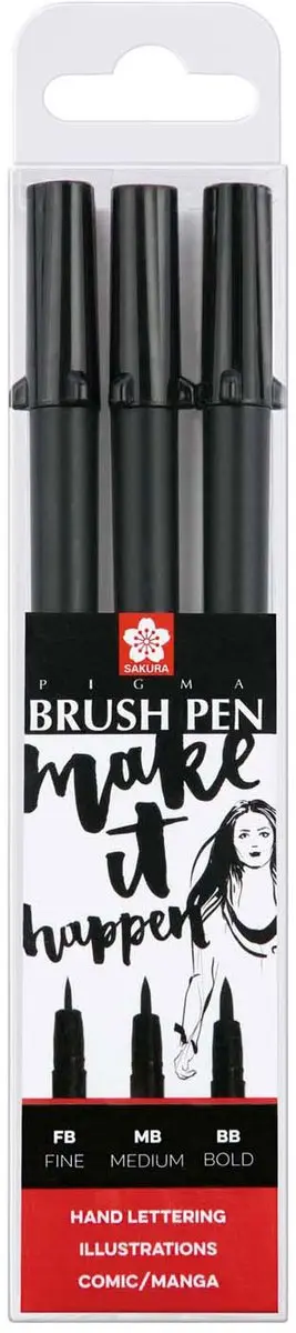 Sakura Pigma Penseelpen Set FB MB BB