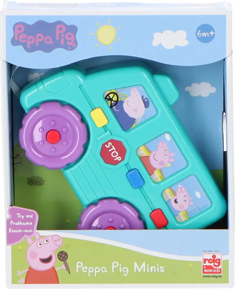 Peppa Pig Speelfiguur Bus met Geluiden - Educatief Speelgoed