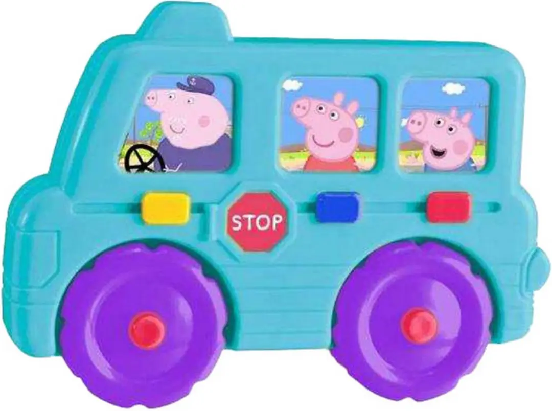 Peppa Pig Speelfiguur Bus met Geluiden