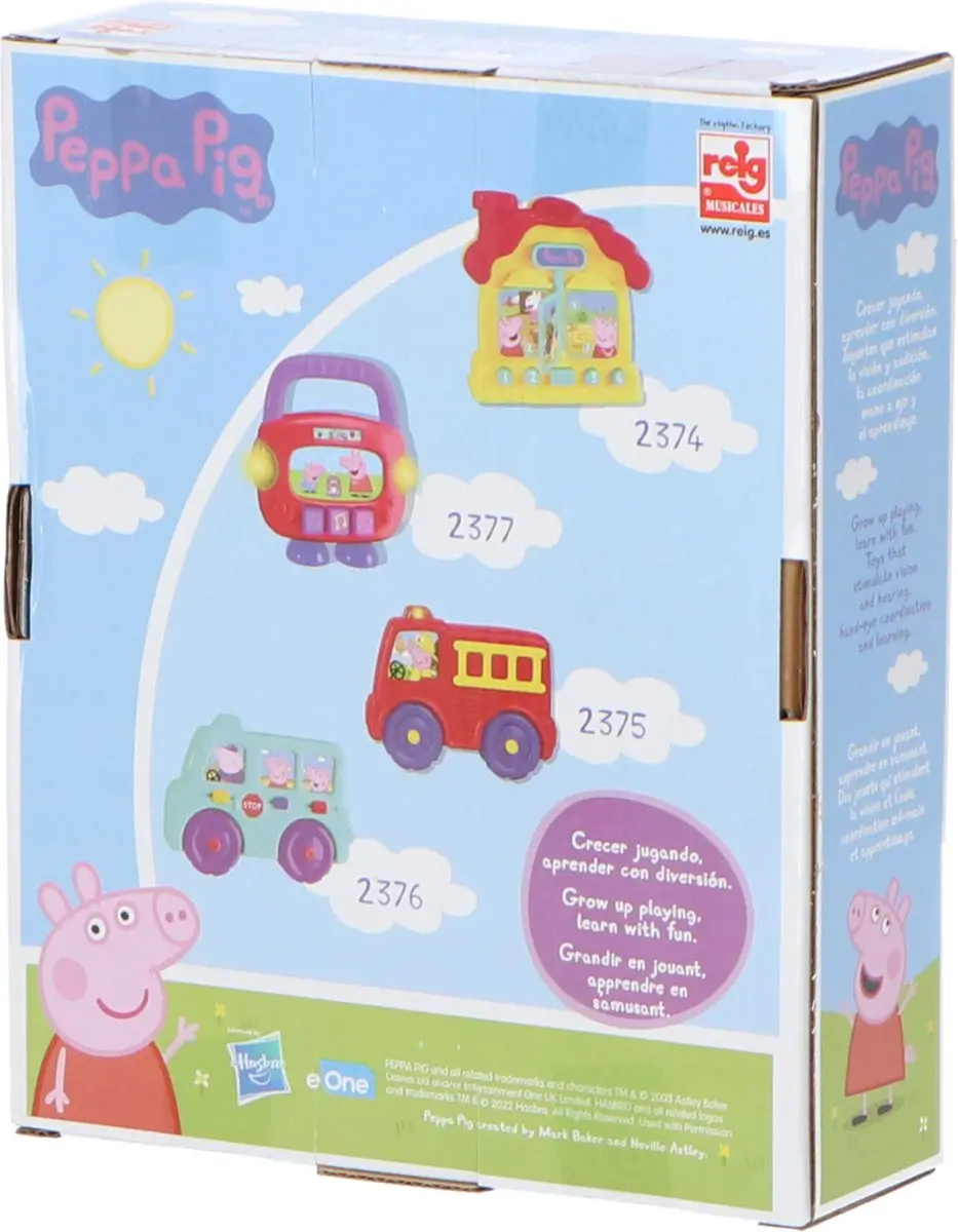 Peppa Pig Speelfiguur Bus met Geluiden - Educatief Speelgoed