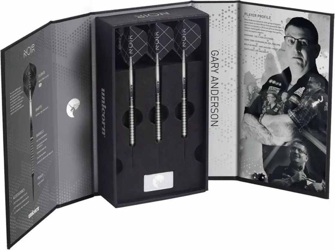 Unicorn Gary Anderson Noir Dartpijlen 3 Stuks